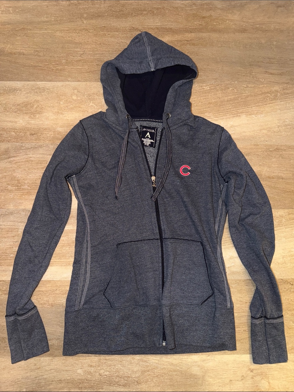 Athleta Women's Gray Zip-Up cubs Hoodie